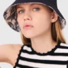 Reversible fruit print bucket hat