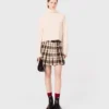 Rhinestone checked kilt Rhinestone checked kilt