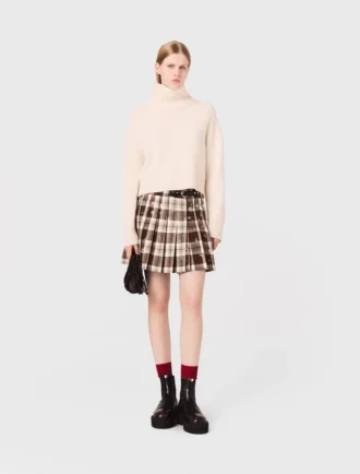 Rhinestone checked kilt