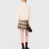 Rhinestone checked kilt Rhinestone checked kilt