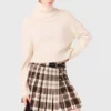 Rhinestone checked kilt Rhinestone checked kilt