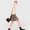 Rhinestone checked kilt Rhinestone checked kilt