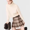 Rhinestone checked kilt Rhinestone checked kilt
