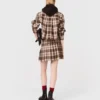 Rhinestone checked shirt Rhinestone checked shirt