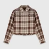 Rhinestone checked shirt Rhinestone checked shirt
