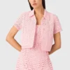 Rhinestone crochet cardigan Rhinestone crochet cardigan