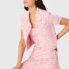Rhinestone crochet cardigan Rhinestone crochet cardigan