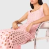 Rhinestone crochet midi dress Rhinestone crochet midi dress