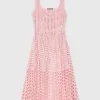 Rhinestone crochet midi dress Rhinestone crochet midi dress