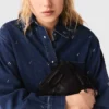 Rhinestone denim shirt Rhinestone denim shirt