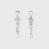Rhinestone heart earrings Rhinestone heart earrings
