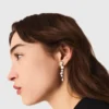 Rhinestone heart earrings Rhinestone heart earrings