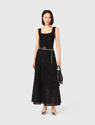 Rhinestone knit maxi dress Rhinestone knit maxi dress