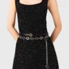 Two-tone Clover chain belt