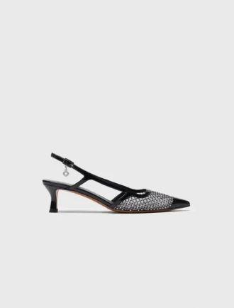 Rhinestone mesh pumps Rhinestone mesh pumps