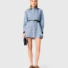 Rhinestone Shirt Dress Rhinestone Shirt Dress