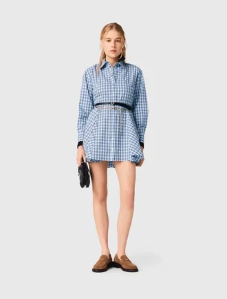Rhinestone Shirt Dress