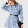 Rhinestone Shirt Dress Rhinestone Shirt Dress