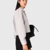 Rhinestone shirt with removable tie Rhinestone shirt with removable tie