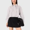 Rhinestone shirt with removable tie Rhinestone shirt with removable tie