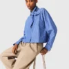 Rhinestone shirt with removable tie Rhinestone shirt with removable tie