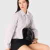 Rhinestone shirt with removable tie Rhinestone shirt with removable tie