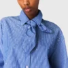 Rhinestone shirt with removable tie Rhinestone shirt with removable tie