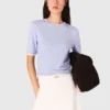 Rhinestone short-sleeve sweater Rhinestone short-sleeve sweater