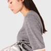 Rhinestone short-sleeve sweater Rhinestone short-sleeve sweater
