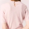 Rhinestone short-sleeve sweater Rhinestone short-sleeve sweater