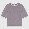 Rhinestone short-sleeve sweater Rhinestone short-sleeve sweater