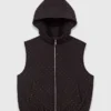 Rhinestone sleeveless puffer vest Rhinestone sleeveless puffer vest