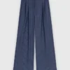 Rhinestone suit trousers with pleats Rhinestone suit trousers with pleats