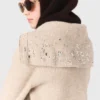 Rhinestone sweater with half-zip Rhinestone sweater with half-zip