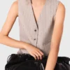 Rhinestone tailored vest Rhinestone tailored vest