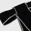Rhinestone velvet bow barrette Rhinestone velvet bow barrette