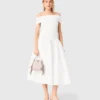 Rib knit bardot-neck top Rib knit bardot-neck top