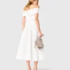 Rib knit bardot-neck top Rib knit bardot-neck top