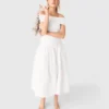 Rib knit bardot-neck top Rib knit bardot-neck top