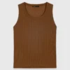 Rib knit vest top