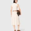 Ribbed dress with side slit Ribbed dress with side slit