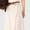 Ribbed dress with side slit Ribbed dress with side slit