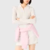 Ribbed polo sweater Ribbed polo sweater