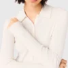 Ribbed polo sweater Ribbed polo sweater