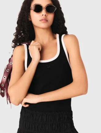 Ribbed vest top