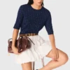 Round-neck rhinestone sweater Round-neck rhinestone sweater