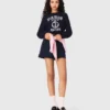 Round neck slogan sweater Round neck slogan sweater