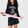 Round neck slogan sweater Round neck slogan sweater