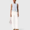 Ruffled knit top