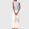 Ruffled knit top